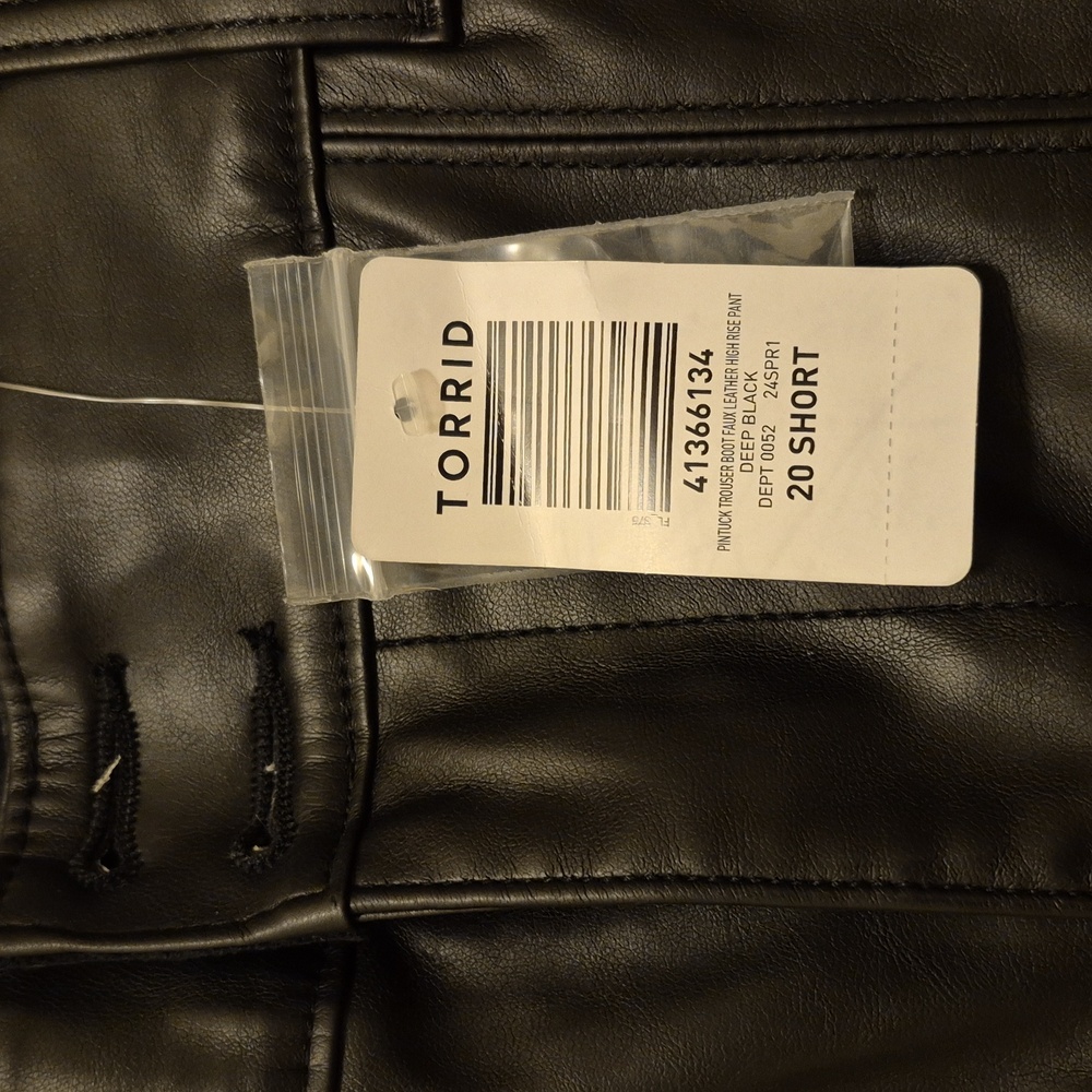 Torrid Sleek Black Faux Leather Trousers - Picture 3 of 4